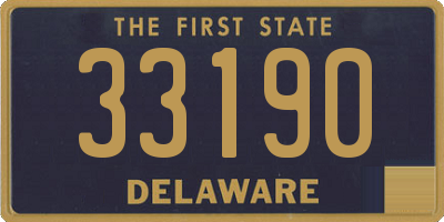 DE license plate 33190