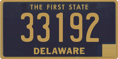 DE license plate 33192