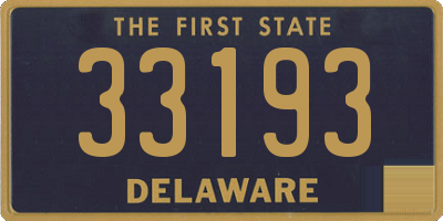 DE license plate 33193