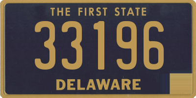 DE license plate 33196