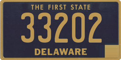 DE license plate 33202