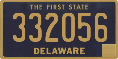 DE license plate 332056