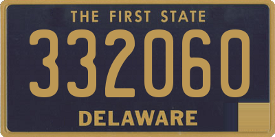 DE license plate 332060