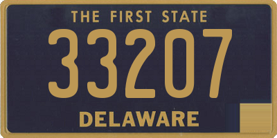 DE license plate 33207
