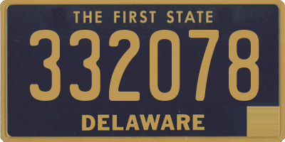 DE license plate 332078