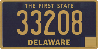 DE license plate 33208
