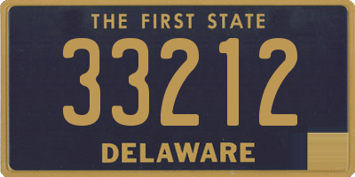 DE license plate 33212