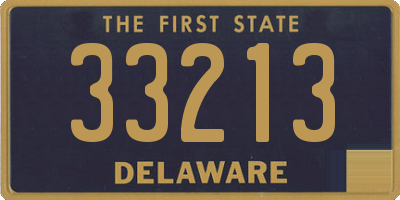 DE license plate 33213