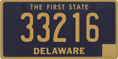 DE license plate 33216