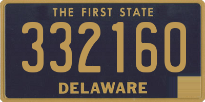 DE license plate 332160