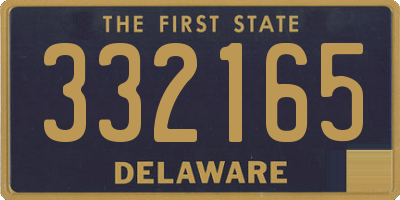 DE license plate 332165