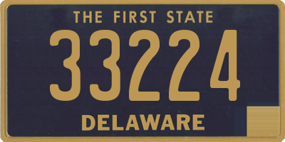 DE license plate 33224