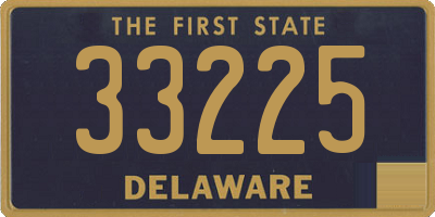 DE license plate 33225