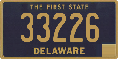 DE license plate 33226