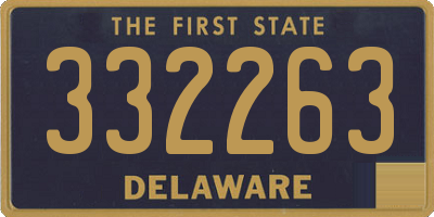 DE license plate 332263