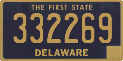 DE license plate 332269
