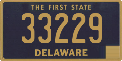 DE license plate 33229