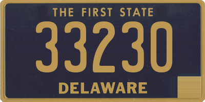 DE license plate 33230