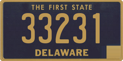 DE license plate 33231