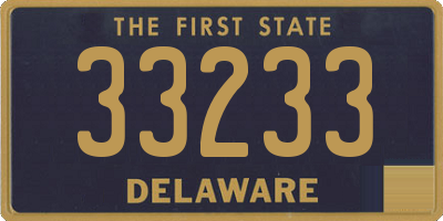 DE license plate 33233