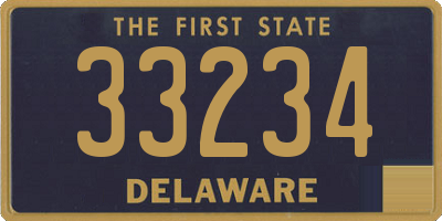 DE license plate 33234