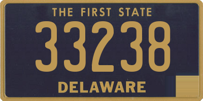 DE license plate 33238