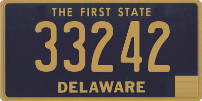 DE license plate 33242