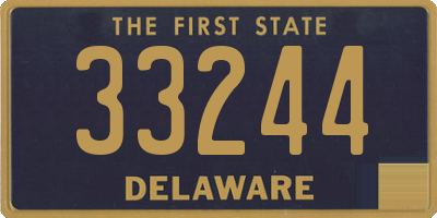DE license plate 33244