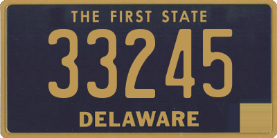 DE license plate 33245