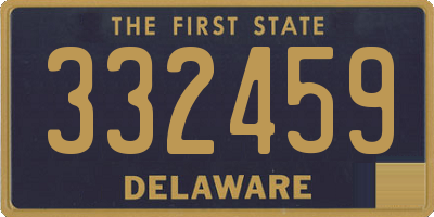 DE license plate 332459