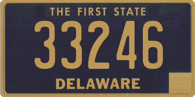 DE license plate 33246