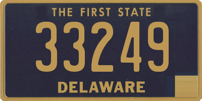 DE license plate 33249