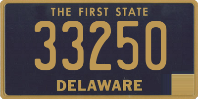 DE license plate 33250