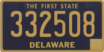 DE license plate 332508