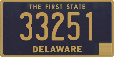 DE license plate 33251