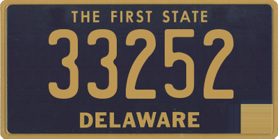 DE license plate 33252