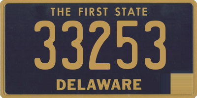 DE license plate 33253