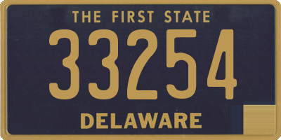 DE license plate 33254