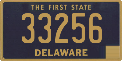 DE license plate 33256