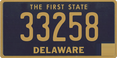 DE license plate 33258