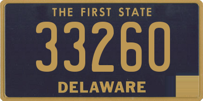 DE license plate 33260