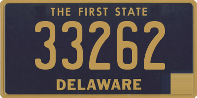 DE license plate 33262