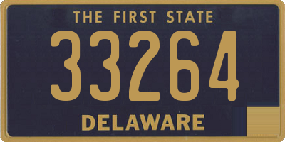 DE license plate 33264