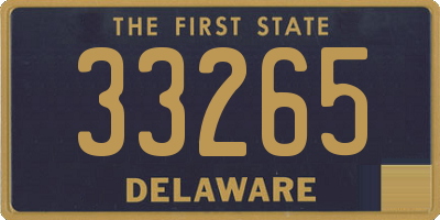 DE license plate 33265