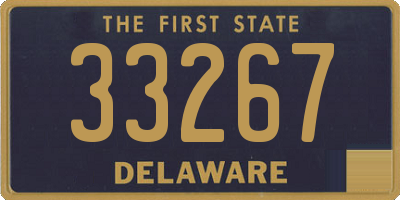 DE license plate 33267