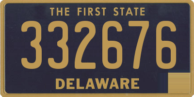 DE license plate 332676