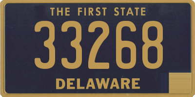 DE license plate 33268