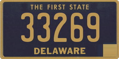 DE license plate 33269