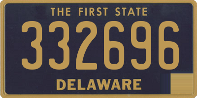DE license plate 332696