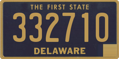DE license plate 332710